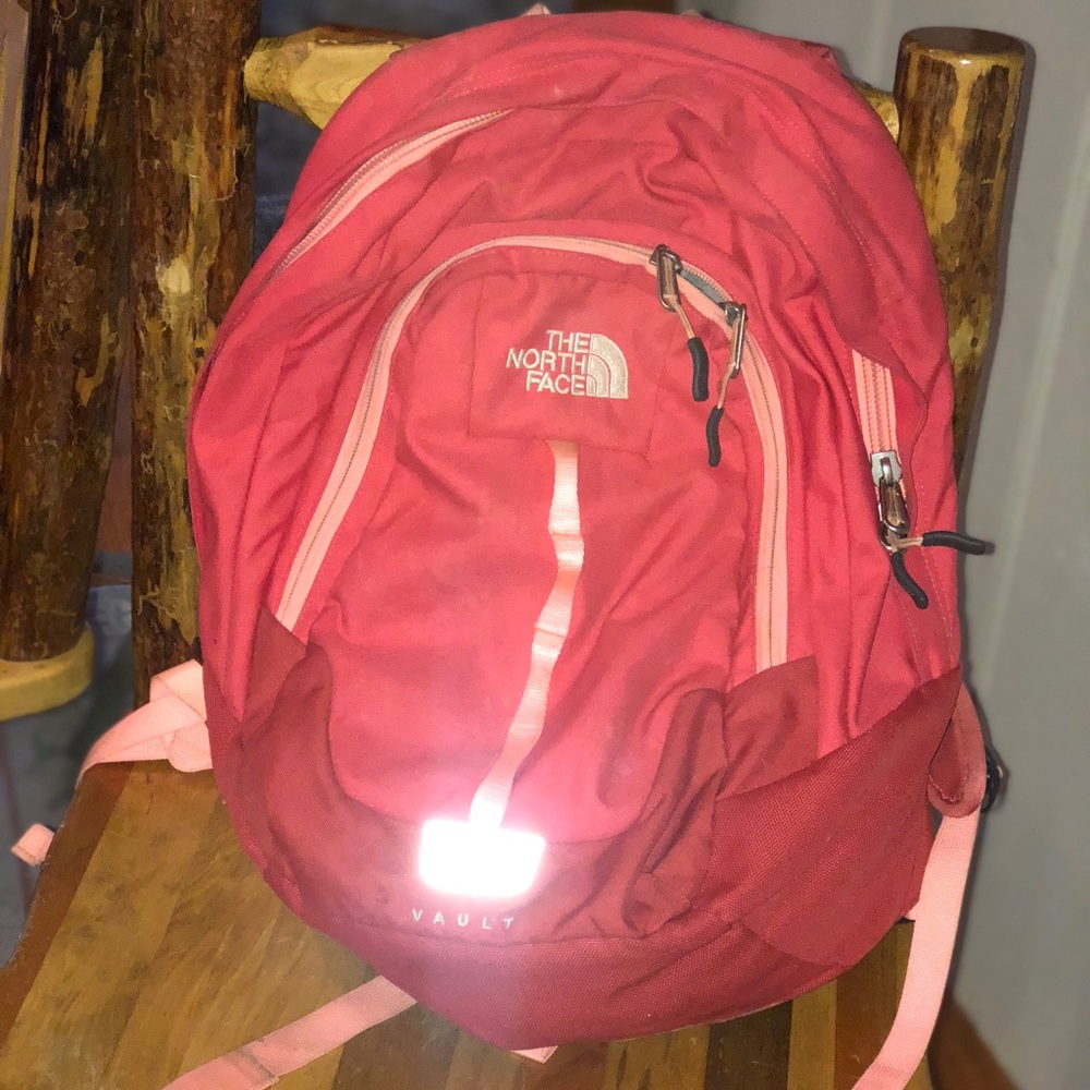 Pink North Face Backpack